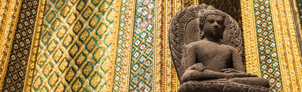 Statues at Garuda Wat Phra Kaew, famous temple at Bangkok Thailand
