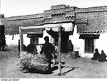 Bundesarchiv Bild 135-BB-044-01, Tibetexpedition, Haus und Tibeter in Phari Dzong