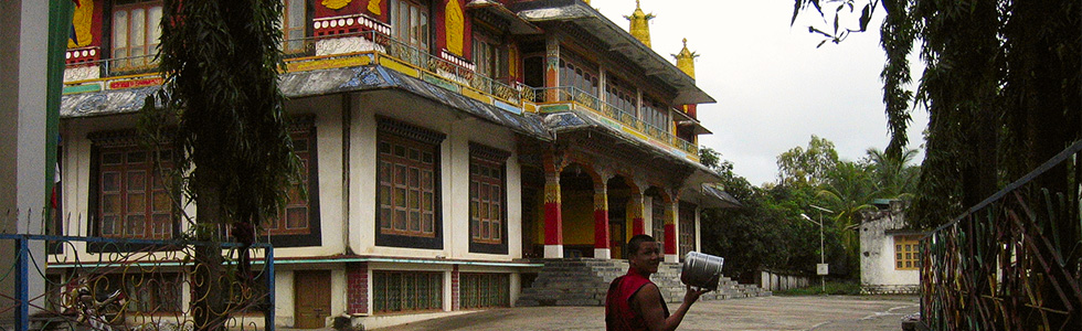 Lachi Haupttempel im Drepung Kloster, Indien, Mundgod