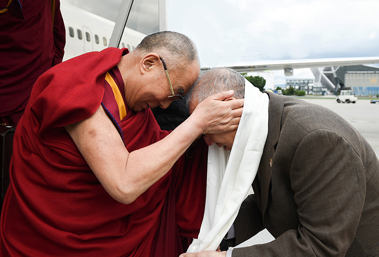 Seine Heiligkeit der XIV. Dalai Lama, Tenzin Gyatso und Loden Sherab Dagyab Rinpoche