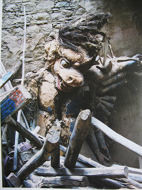 Reste einer Yamantaka-Statue, Lhasa