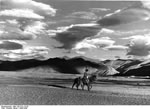 Bundesarchiv Bild 135-S-01-15-05, Tibetexpedition, Landschaftsaufnahme, Reiter